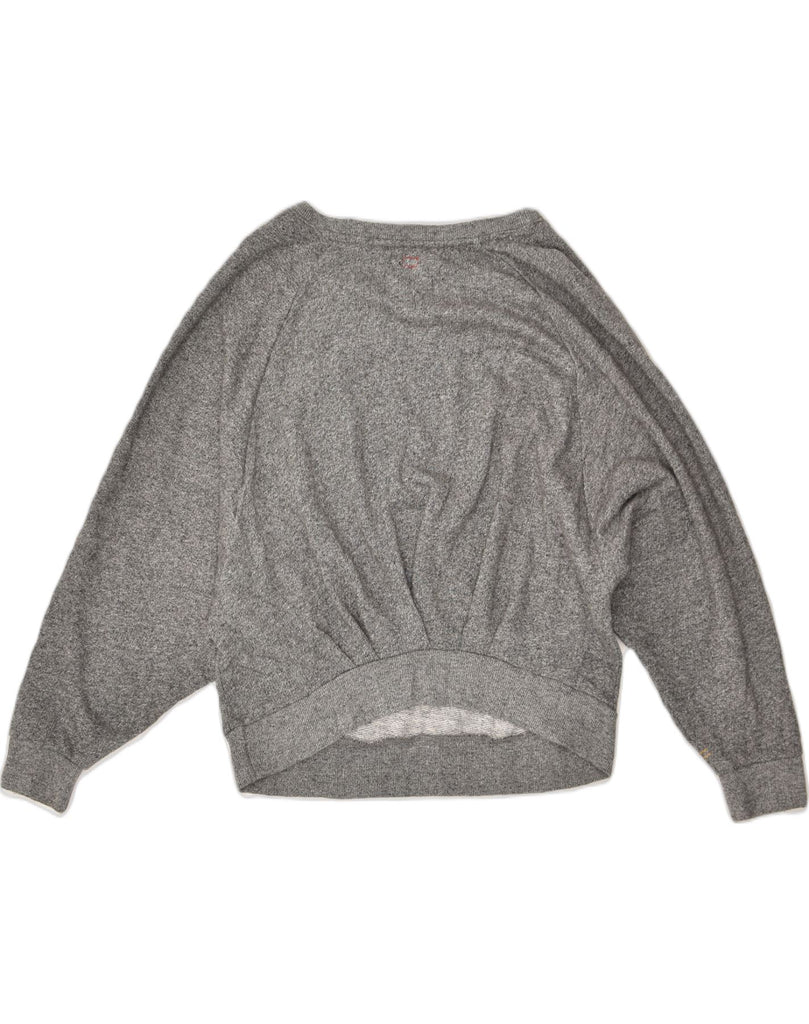 VINTAGE Womens Sweatshirt Jumper UK 10 Small Grey Flecked | Vintage Vintage | Thrift | Second-Hand Vintage | Used Clothing | Messina Hembry 