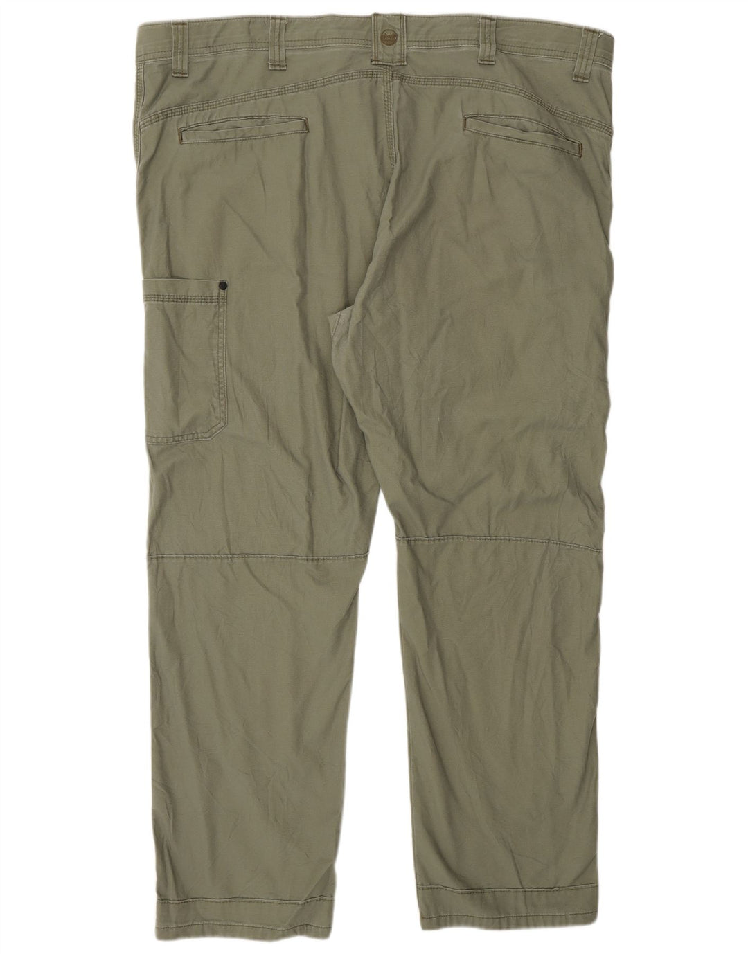 WRANGLER Mens Straight Cargo Trousers W44 L30 Green Cotton