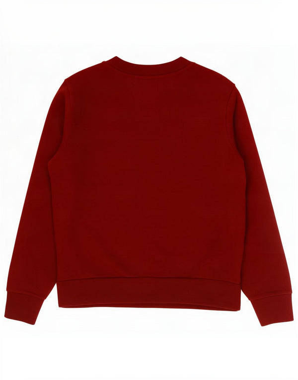 Calvin Klein Jeans Womens Graphic Sweatshirt Jumper UK 10 Small Red Cotton