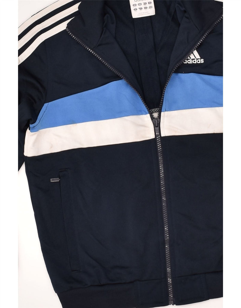 ADIDAS Boys Tracksuit Top Jacket 9-10 Years Navy Blue | Vintage Adidas | Thrift | Second-Hand Adidas | Used Clothing | Messina Hembry 