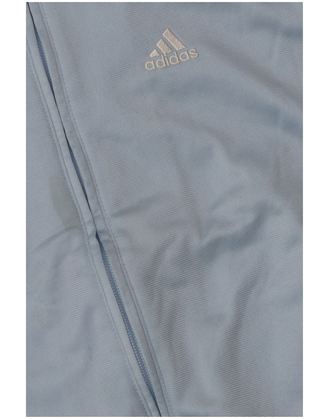 Adidas Boys Tracksuit Top Jacket 13-14 Years Blue Colourblock Polyester