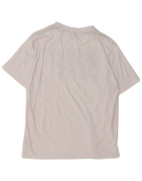 Reebok Mens Graphic T-Shirt Top Medium White Cotton