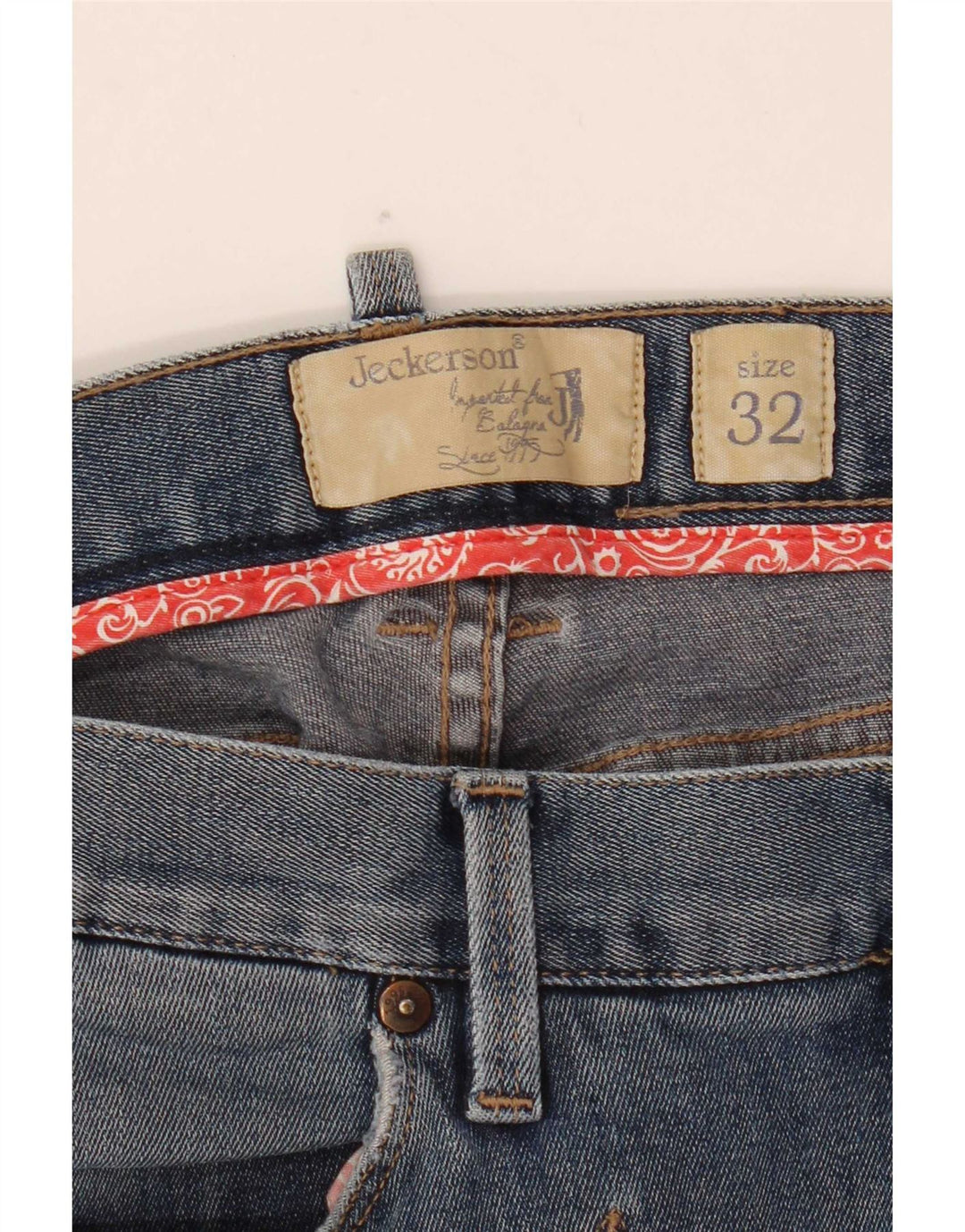 Jeckerson Womens Slim Jeans  W32 L31 Blue Cotton