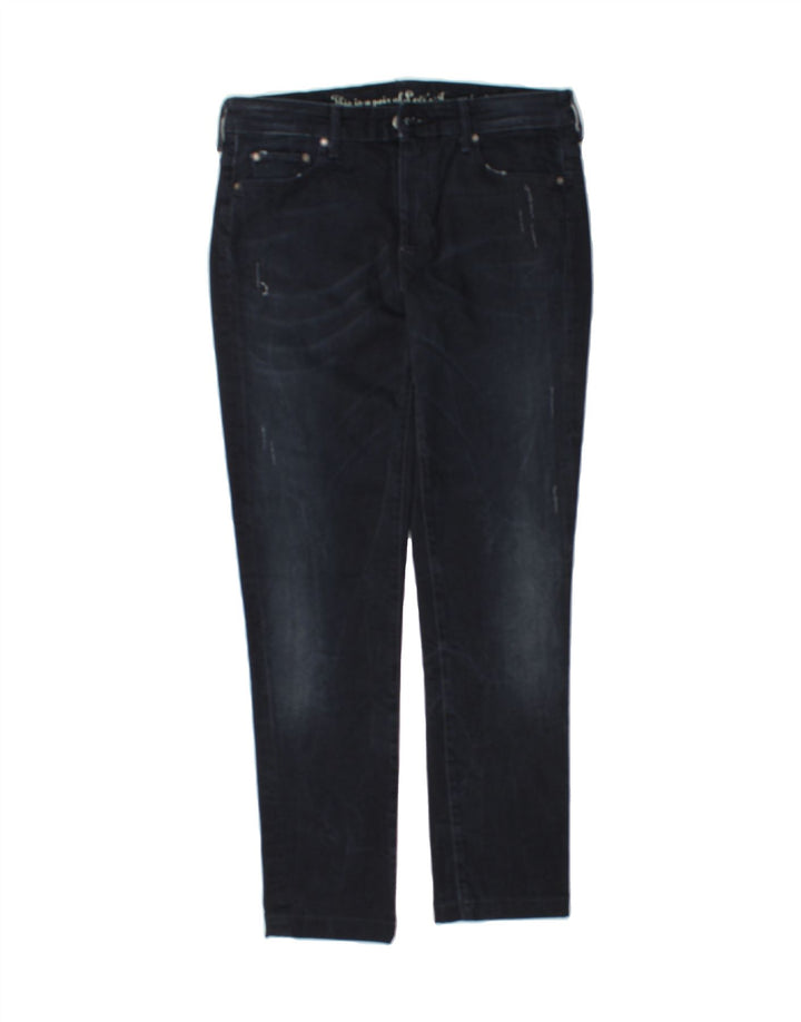 LEVI'S Womens Slim Jeans W33 L27 Navy Blue Cotton Vintage Levi's and Second-Hand Levi's from Messina Hembry 