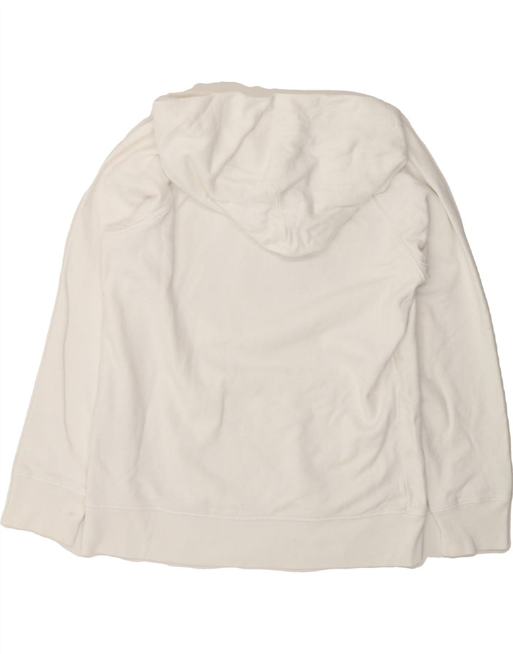 LEVI'S Womens Graphic Hoodie Jumper UK 6 XS White Cotton Vintage Levi's and Second-Hand Levi's from Messina Hembry 