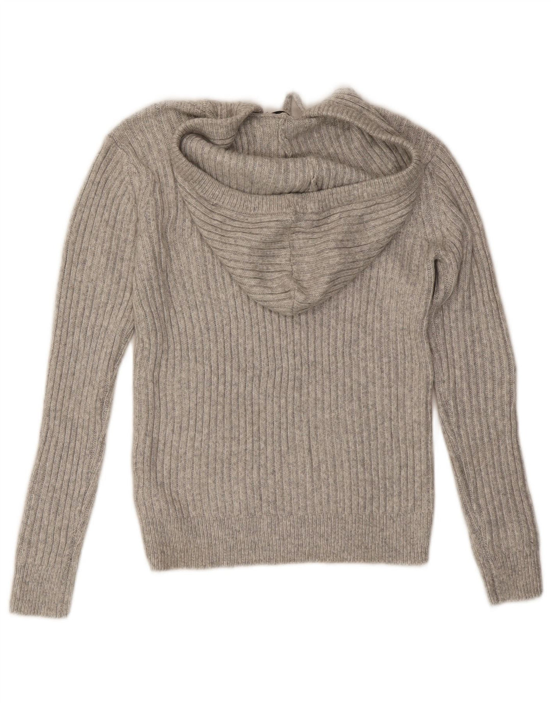 Marks & Spencer Womens Hooded Jumper Sweater UK 6 XS Grey Polyester