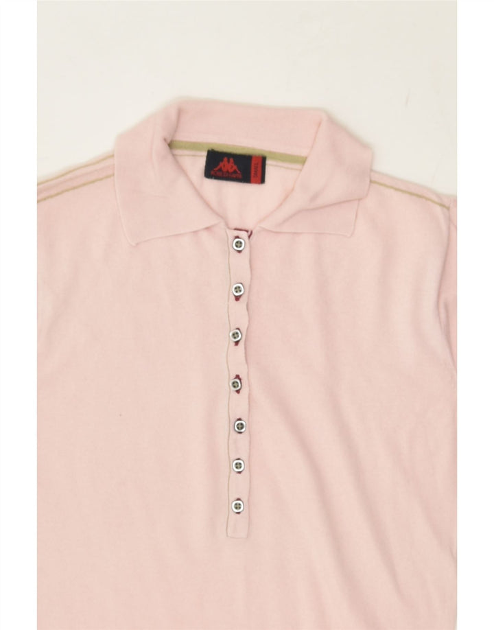 KAPPA Womens Polo Shirt UK 10 Small Pink Cotton | Vintage Kappa | Thrift | Second-Hand Kappa | Used Clothing | Messina Hembry 