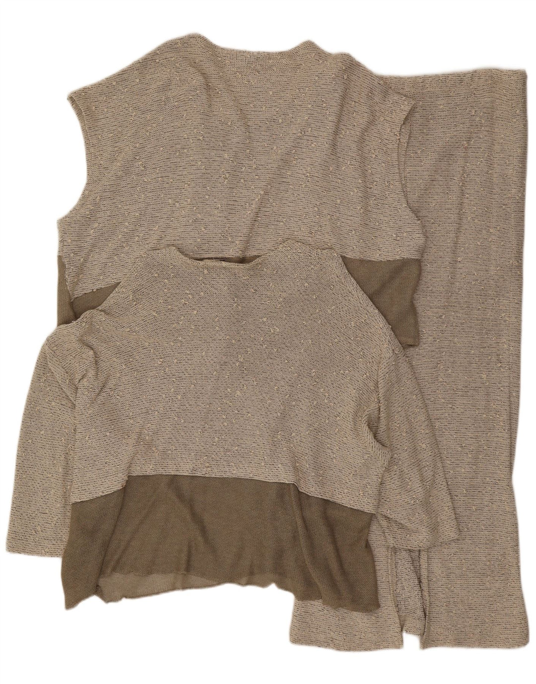 Naomi Womens 3 Piece Skirt Set EU 40 Medium W30 Grey Colourblock Viscose