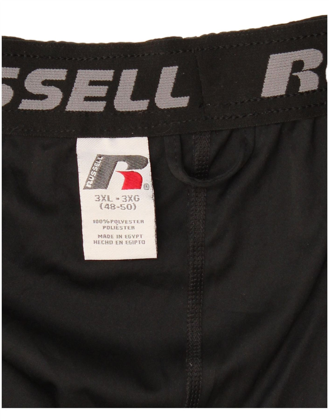 RUSSELL ATHLETIC Mens Dri-Power Sport Shorts 3XL  Black Polyester