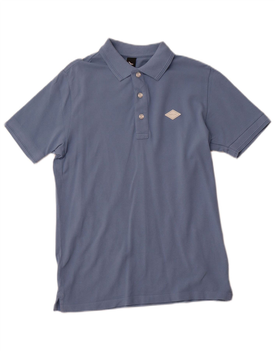 REPLAY Mens Polo Shirt Small Blue Cotton