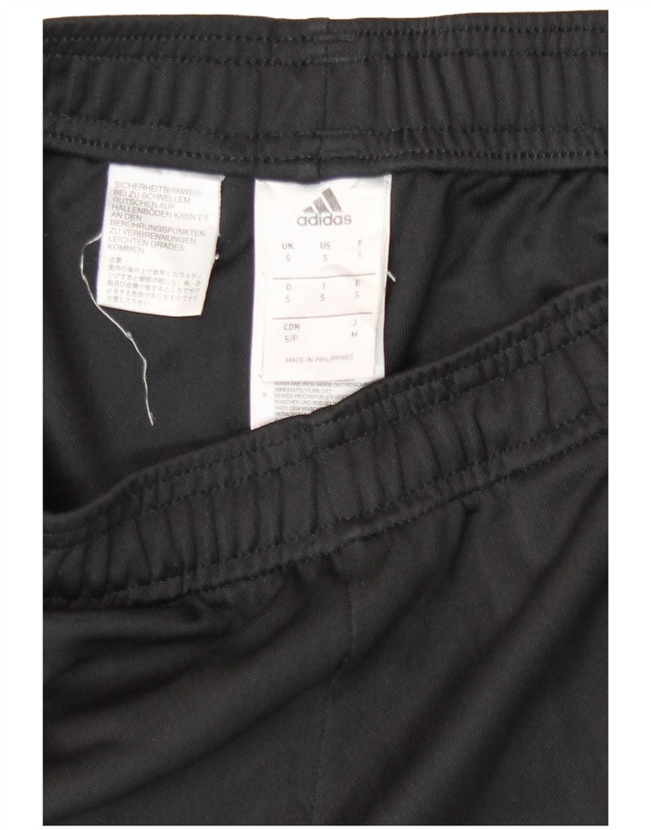 Adidas Mens Tracksuit Trousers Small Black Polyester