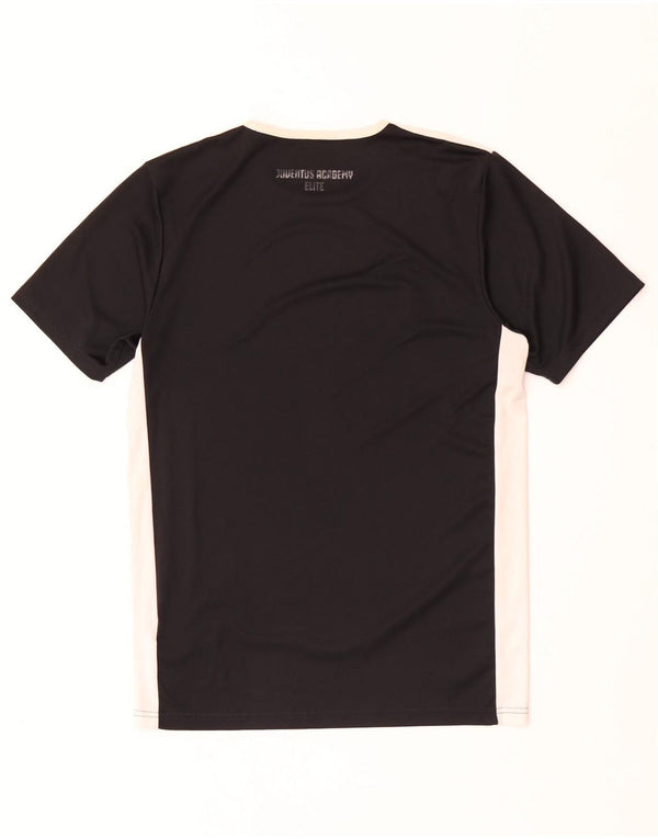 Adidas Mens Juventus Graphic T-Shirt Top Small Black Colourblock Polyester
