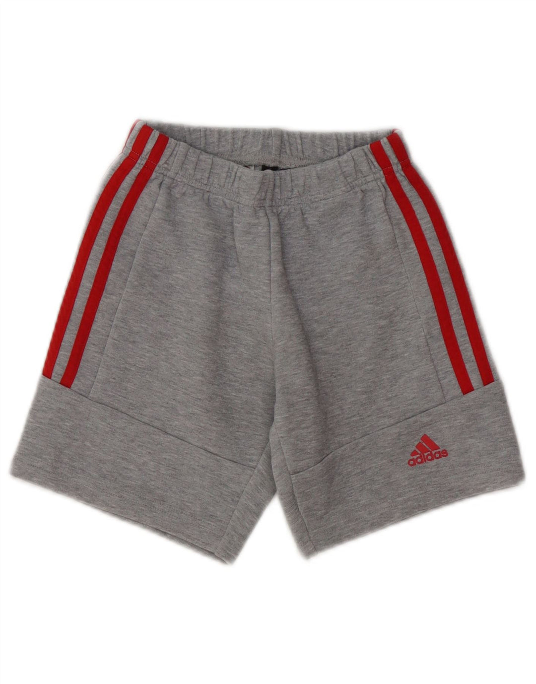 Adidas Boys Sport Shorts 6-7 Years Grey Cotton
