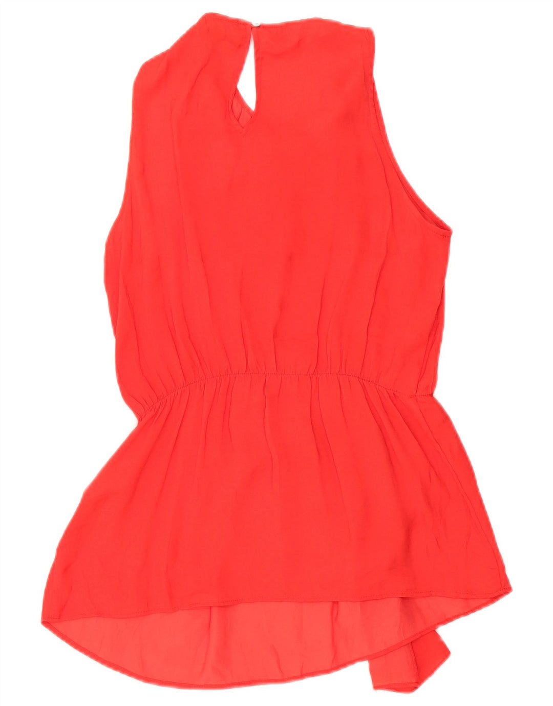 Zara Womens Sleeveless Blouse Top UK 14 Medium Red Polyester