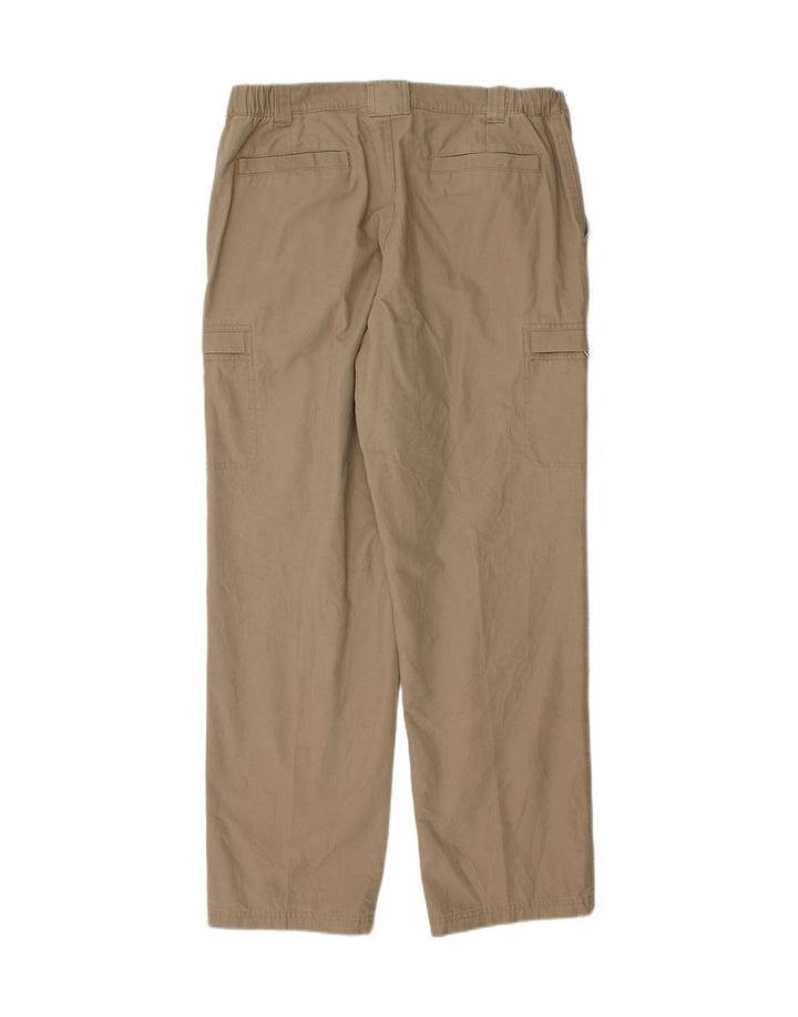 L.L.BEAN Mens Straight Cargo Trousers W34 L32 Beige Cotton Vintage L.L.Bean and Second-Hand L.L.Bean from Messina Hembry 