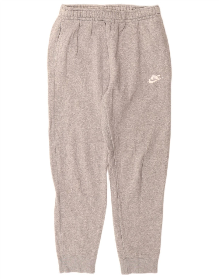 NIKE Mens Tracksuit Trousers Joggers Small Grey Flecked Cotton