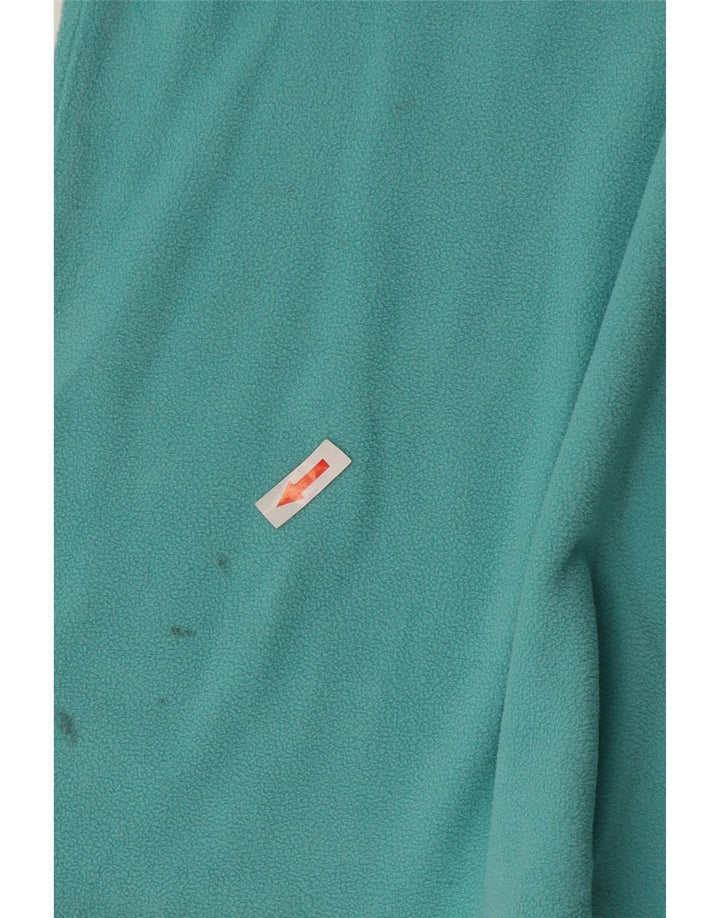 Mountain Warehouse Womens Zip Neck Fleece Jumper UK 16 Large Blue Polyester