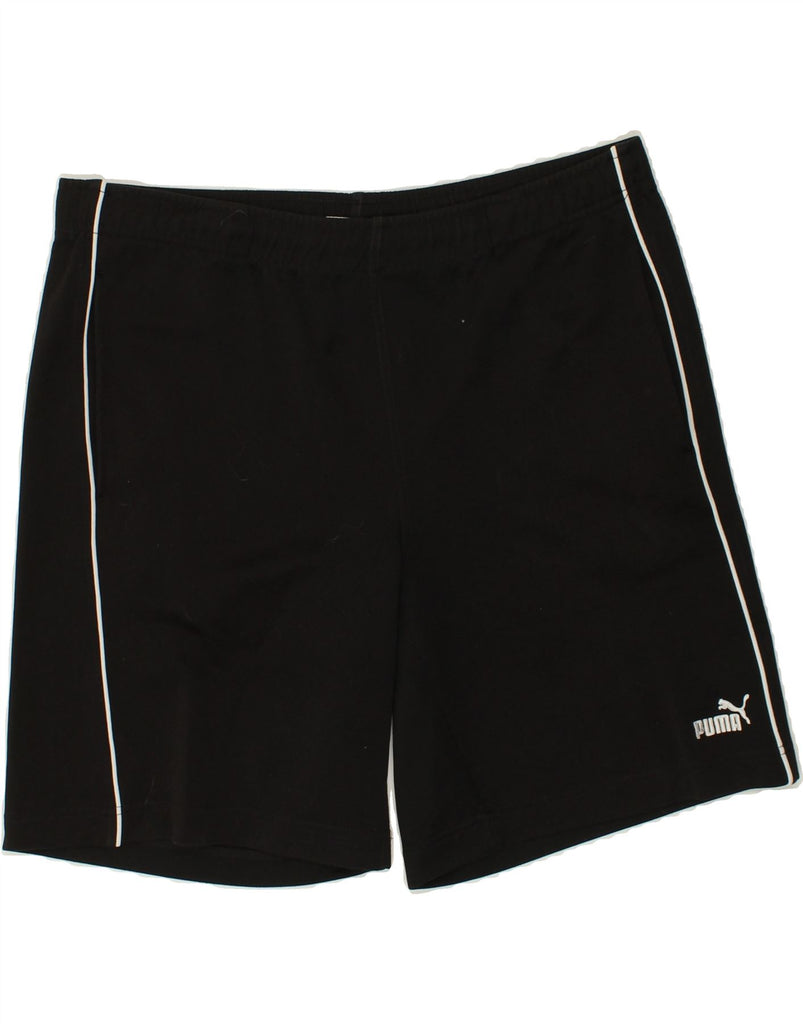 PUMA Mens Sport Shorts Large Black | Vintage Puma | Thrift | Second-Hand Puma | Used Clothing | Messina Hembry 