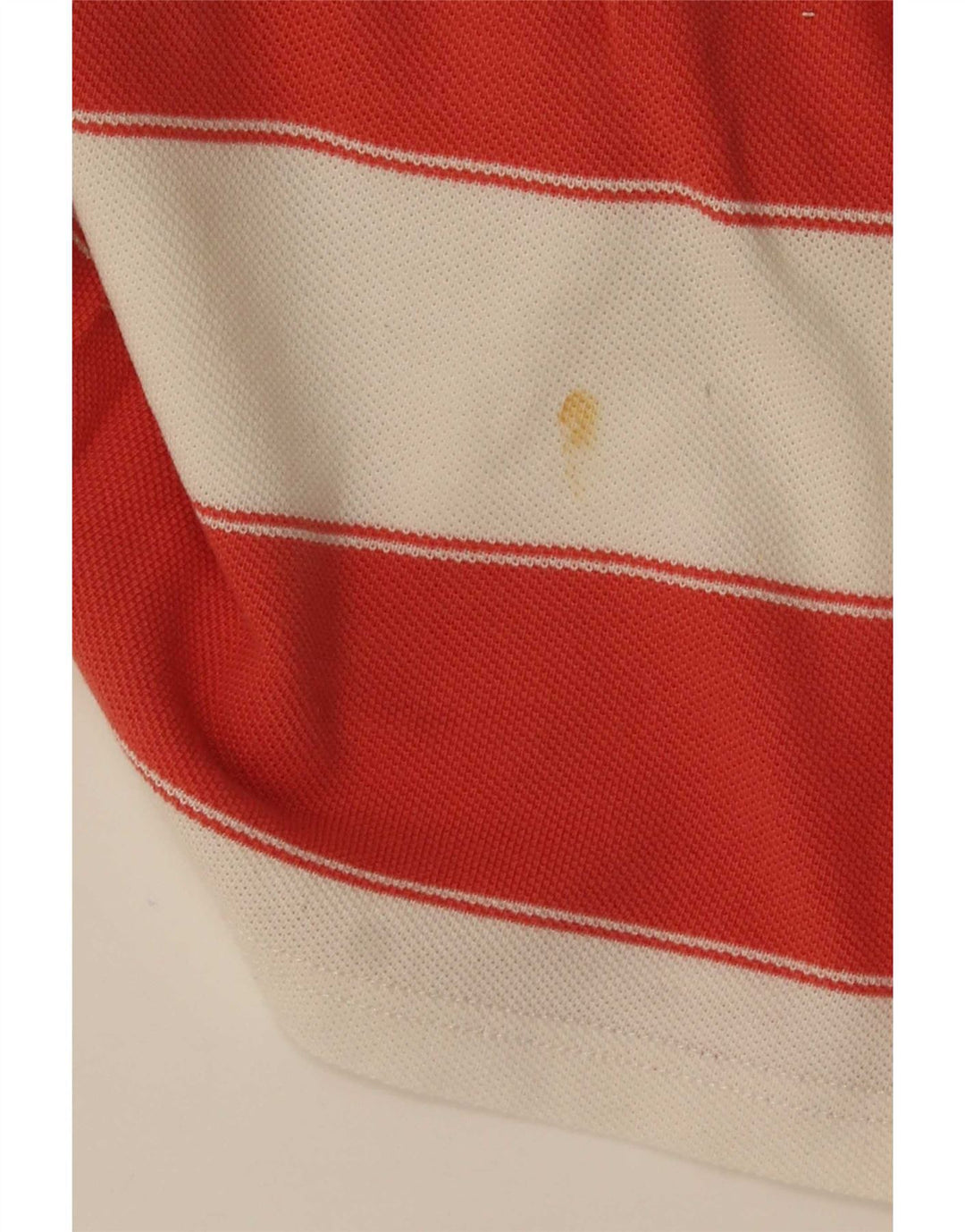 Fat Face Mens Polo Shirt Large Red Striped Cotton
