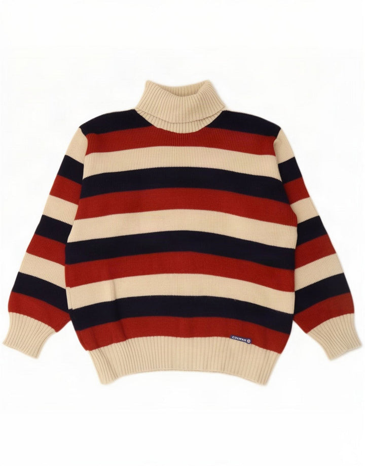 Colmar Womens Roll Neck Jumper Sweater IT 46 Large Multicoloured Striped
