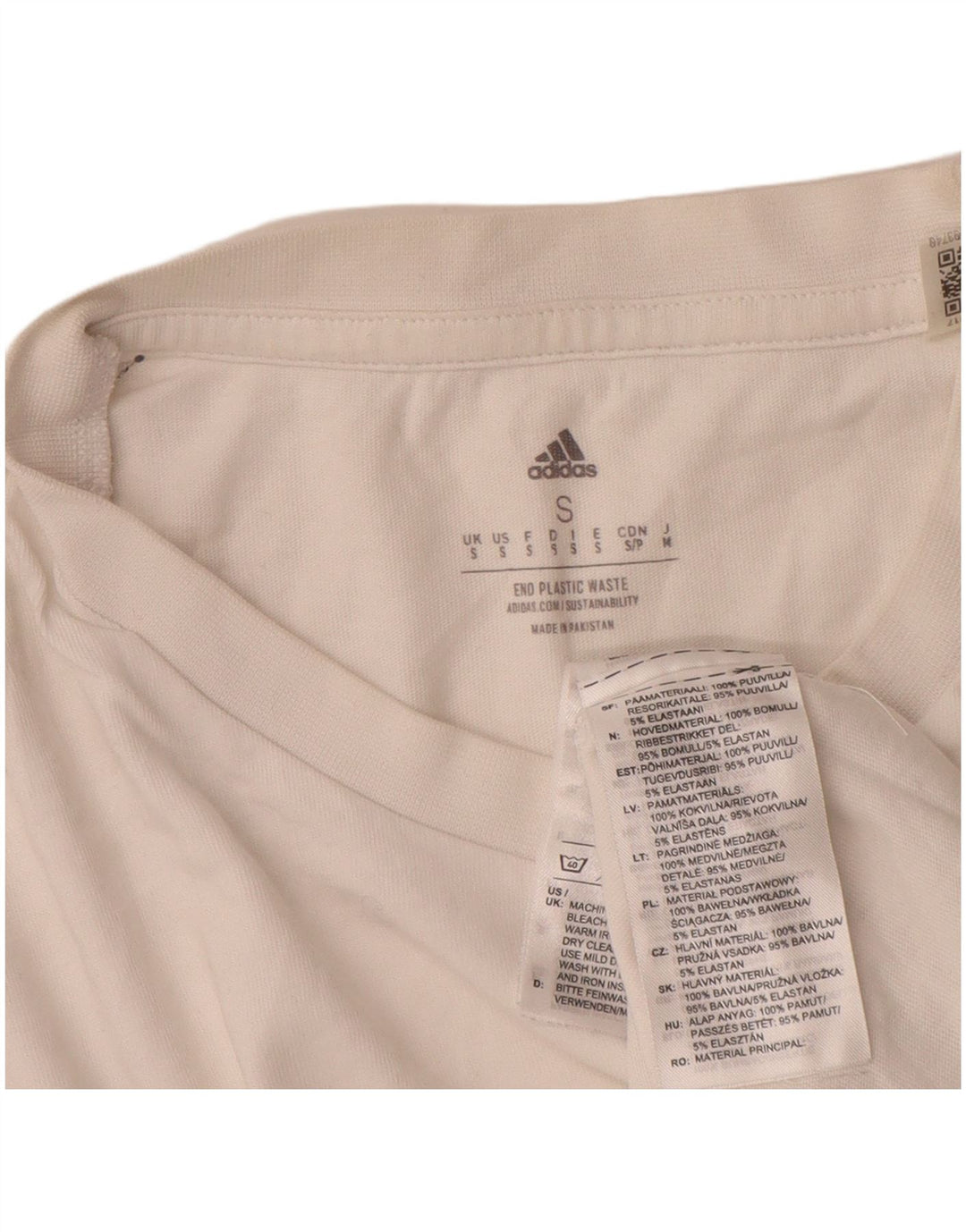 Adidas Mens Graphic T-Shirt Top Small White Cotton