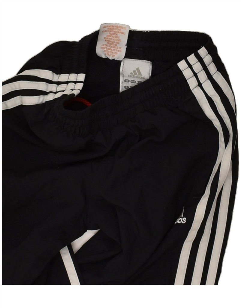 ADIDAS Boys Tracksuit Trousers Joggers 5-6 Years Black Polyester | Vintage Adidas | Thrift | Second-Hand Adidas | Used Clothing | Messina Hembry 