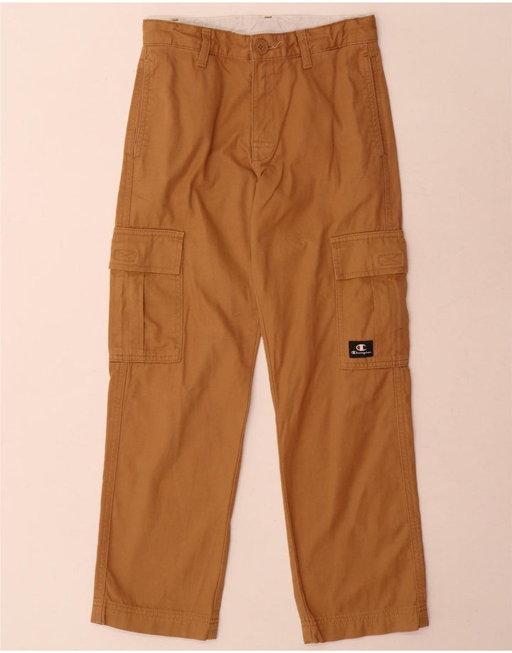 Champion Boys Straight Cargo Trousers 9-10 Years Medium W24 L26 Beige
