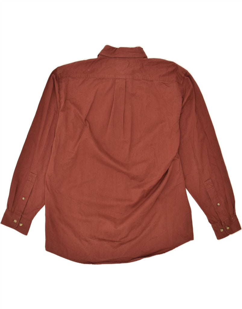 L.L.BEAN Mens Shirt Medium Burgundy Cotton | Vintage L.L.Bean | Thrift | Second-Hand L.L.Bean | Used Clothing | Messina Hembry 