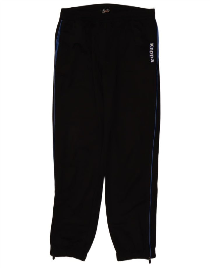 Kappa Mens Graphic Tracksuit Trousers Joggers Large  Black