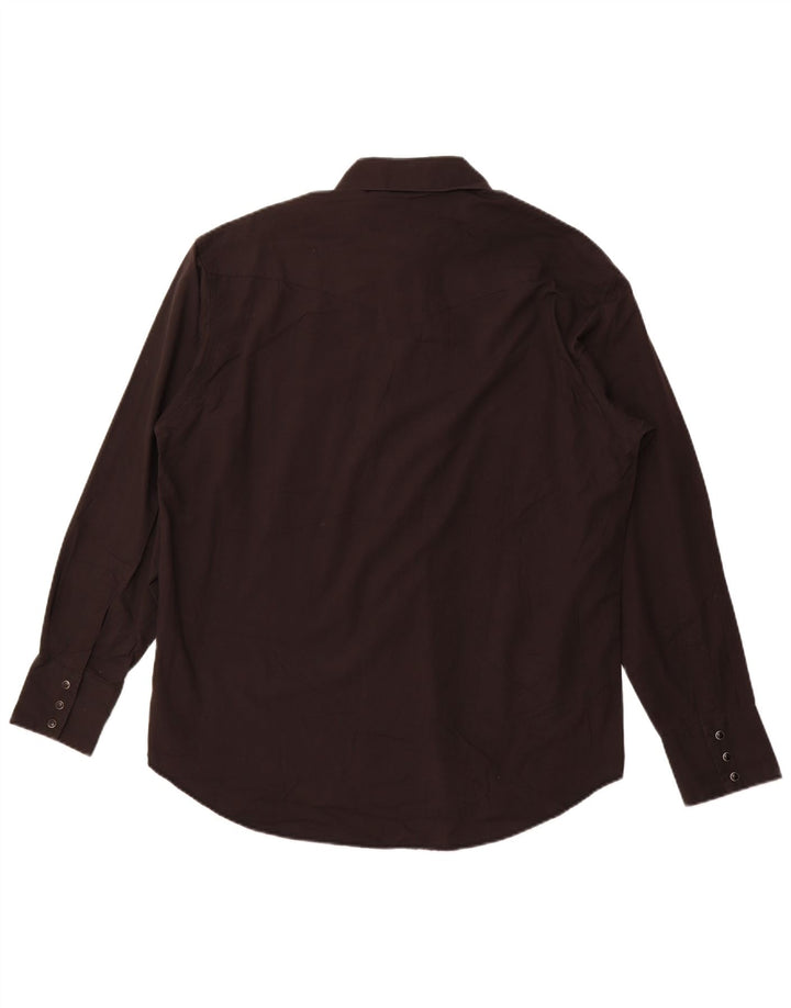 WRANGLER Mens Shirt Large Black Cotton