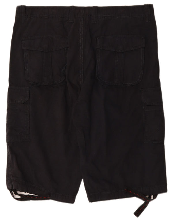 Vintage Mens Cargo Shorts IT 52 XL W38  Navy Blue Cotton