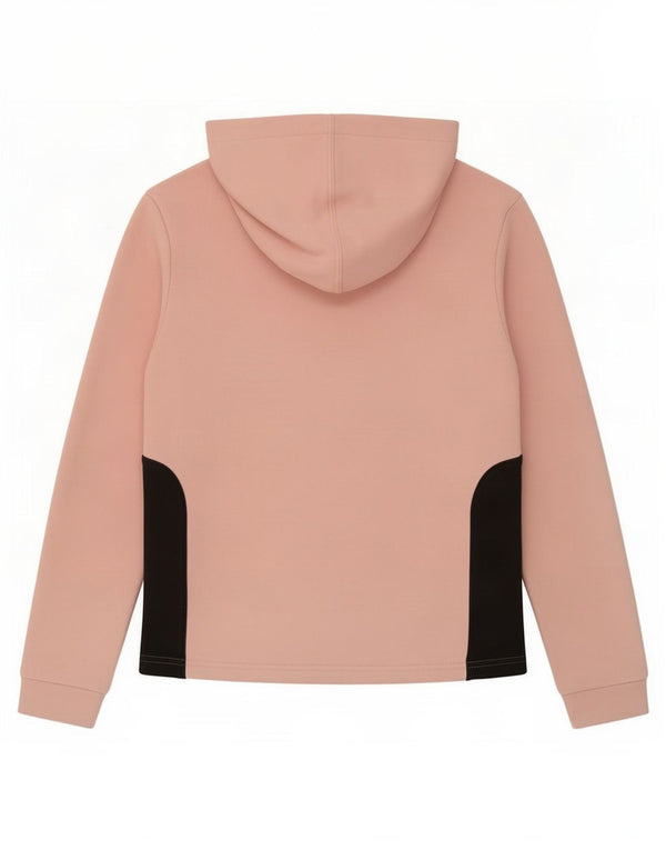 Puma Girls Zip Hoodie Sweater 11-12 Years Pink Colourblock Cotton Sports