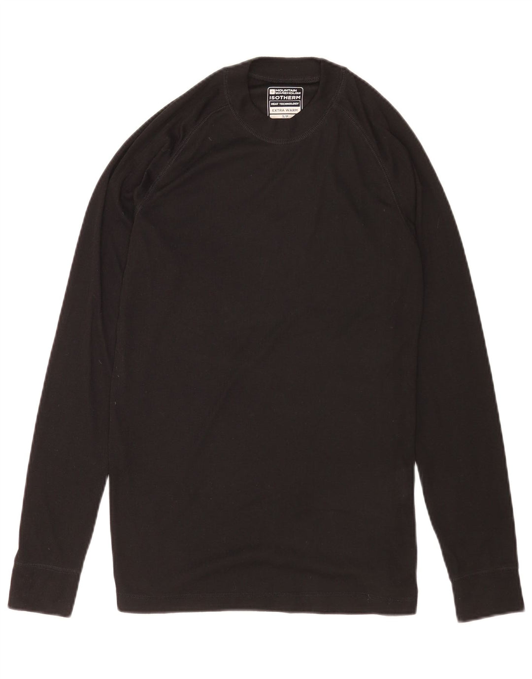 Mountain Warehouse Mens Top Long Sleeve Small Black Polyester