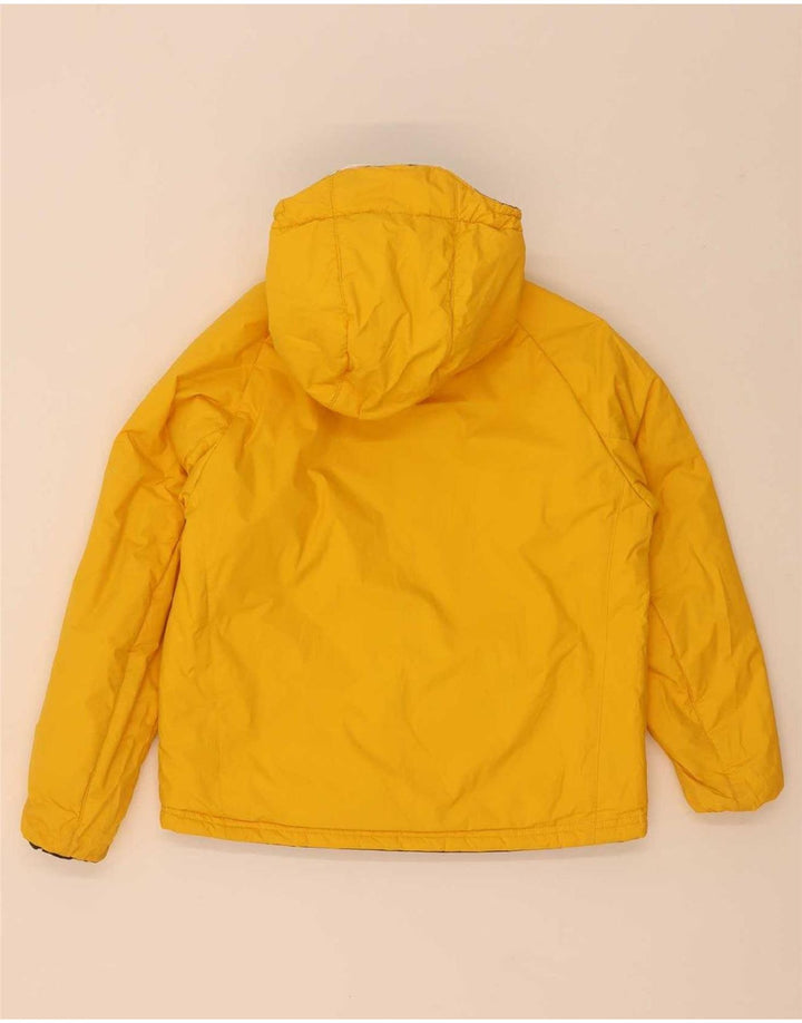 K-Way Boys Hooded Reversible Jacket 9-10 Years Navy Blue Polyamide