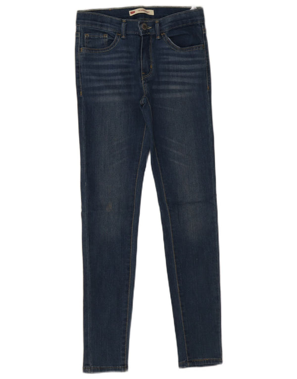 Levi's Girls 710 Super Skinny Jeans 9-10 Years W22 L25 Blue Cotton