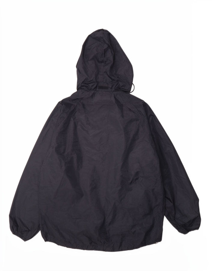 Dickies Mens Hooded Rain Jacket UK 38 Medium Navy Blue Polyester