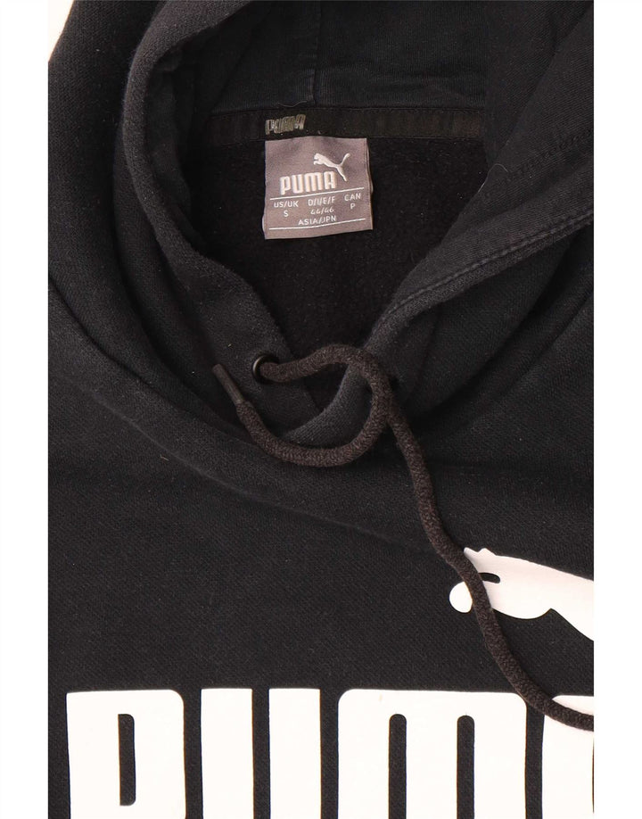 Puma Mens Graphic Hoodie Jumper Small Black