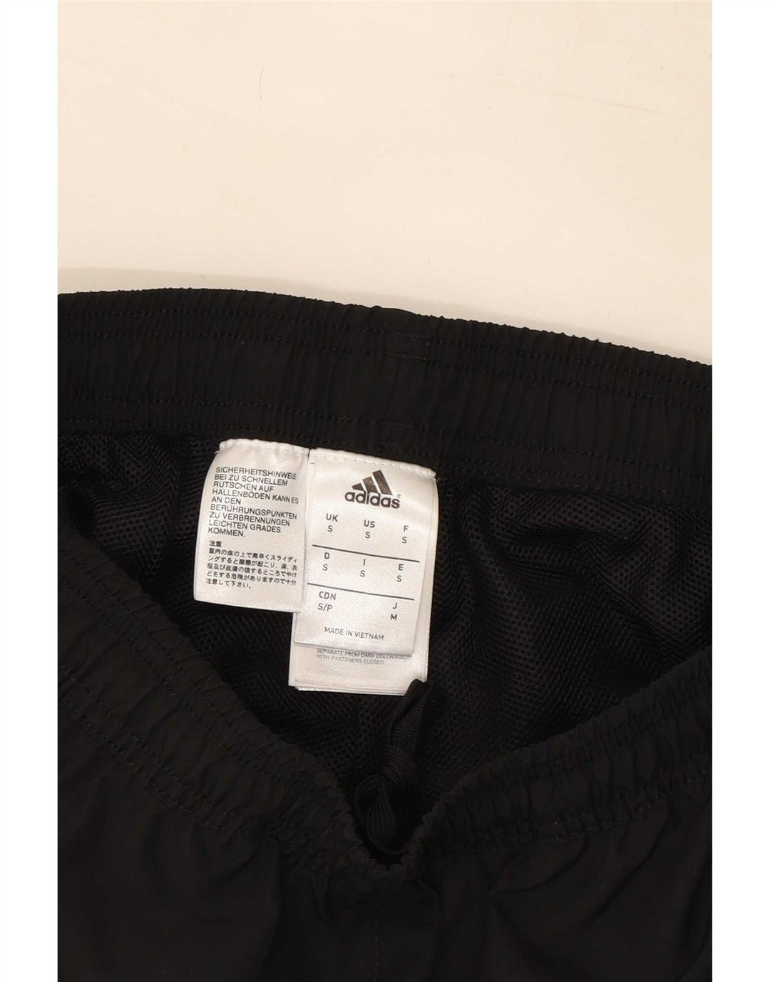 Adidas Mens Tracksuit Trousers Joggers Small Black Polyester