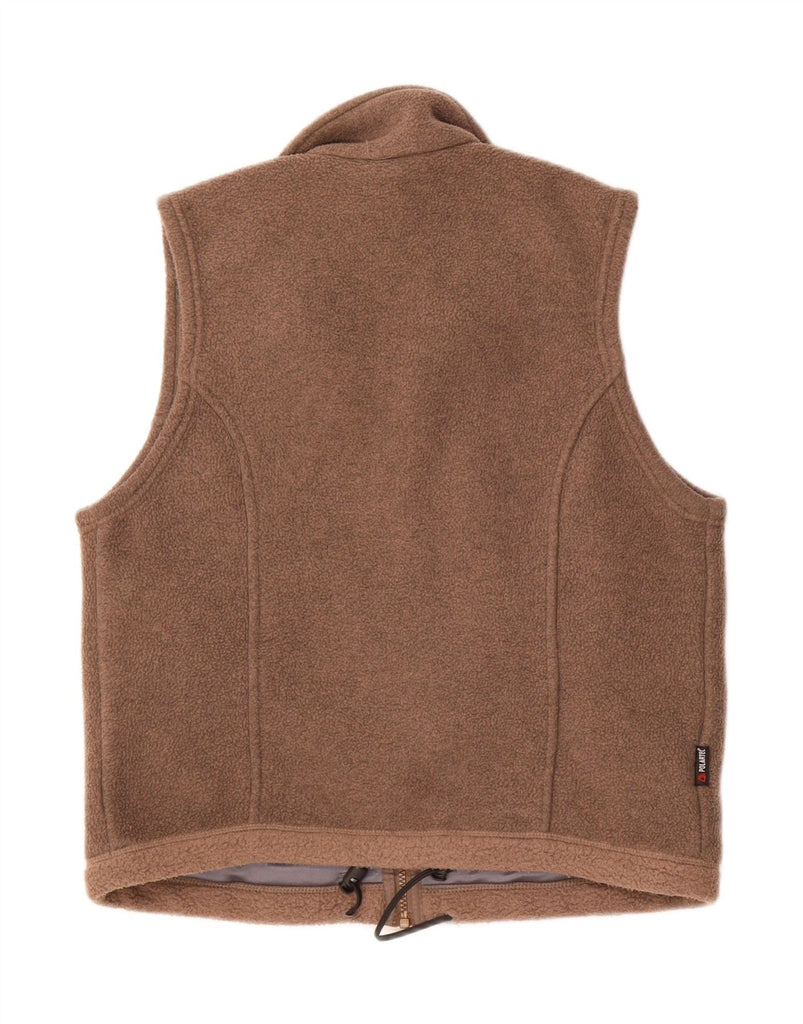 LOWE ALPINE Womens Fleece Gilet UK 14 Medium Brown Polyester Vintage Lowe Alpine and Second-Hand Lowe Alpine from Messina Hembry 