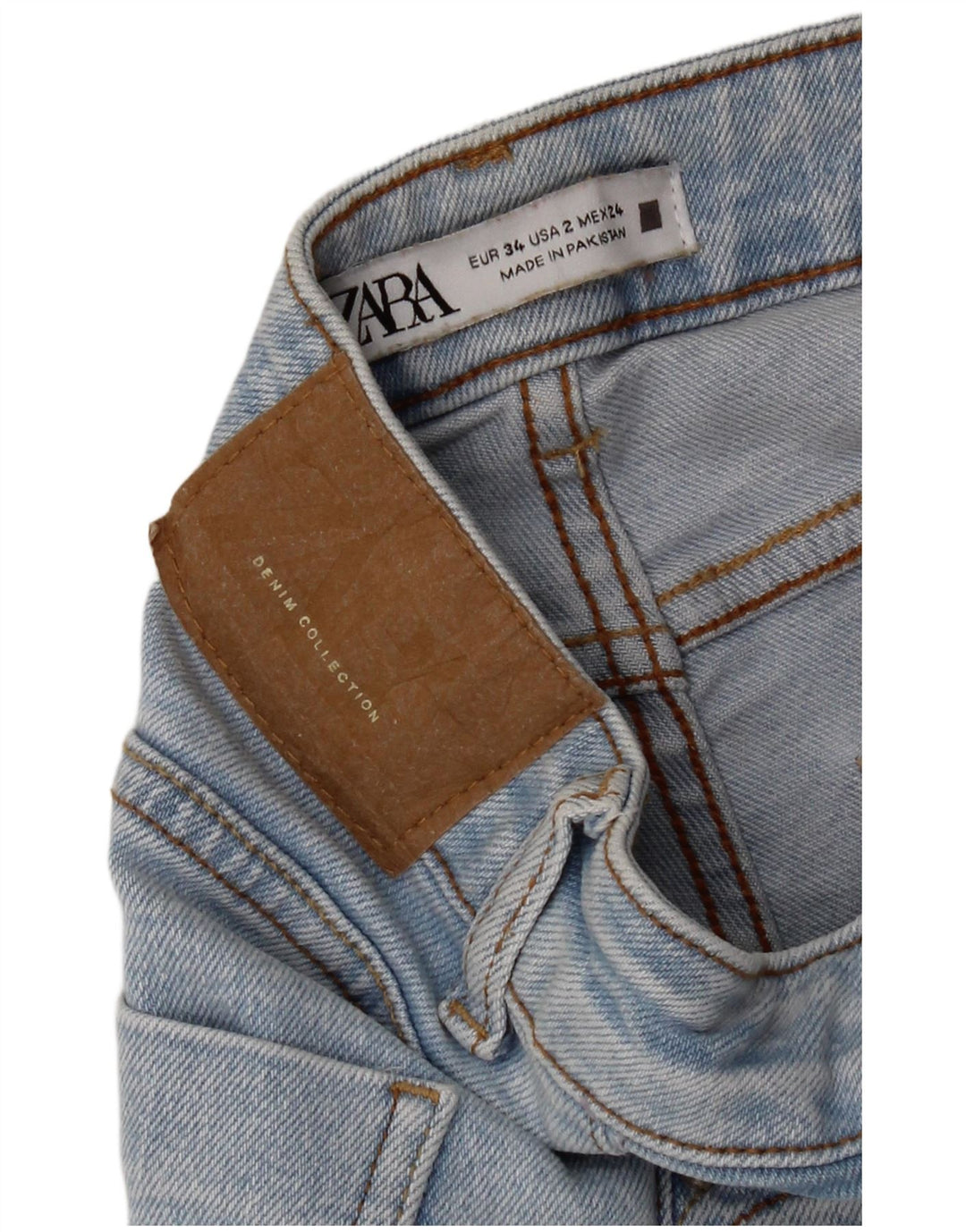 Zara Womens Flared Jeans EU 34 2XS W24 L27 Blue