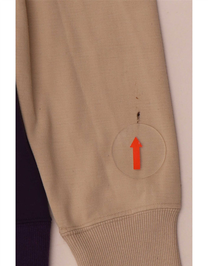 DC Mens Sweatshirt Jumper Medium Beige Colourblock