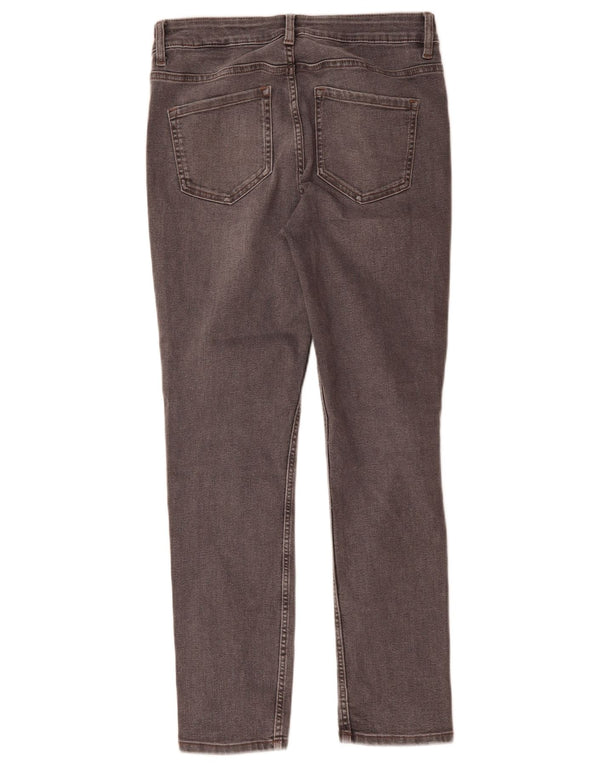 Marks & Spencer Womens The Lily Slim Jeans UK 10 Small W30 L27 Grey Cotton