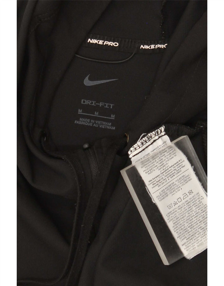 Nike Mens Dri Fit Graphic Hooded Tracksuit Top Jacket Medium Black