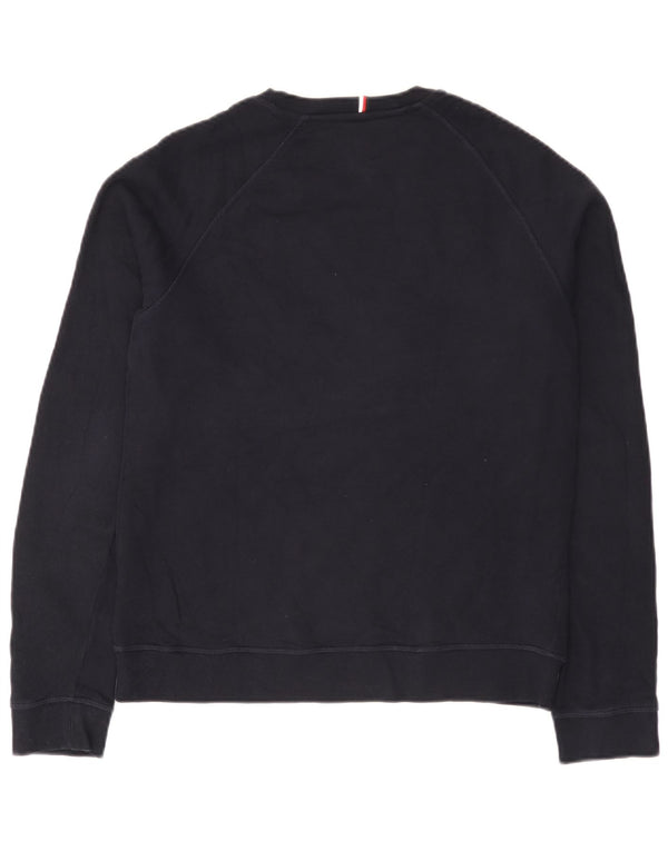 Tommy Hilfiger Boys Graphic Sweatshirt Jumper 15-16 Years Navy Blue Cotton