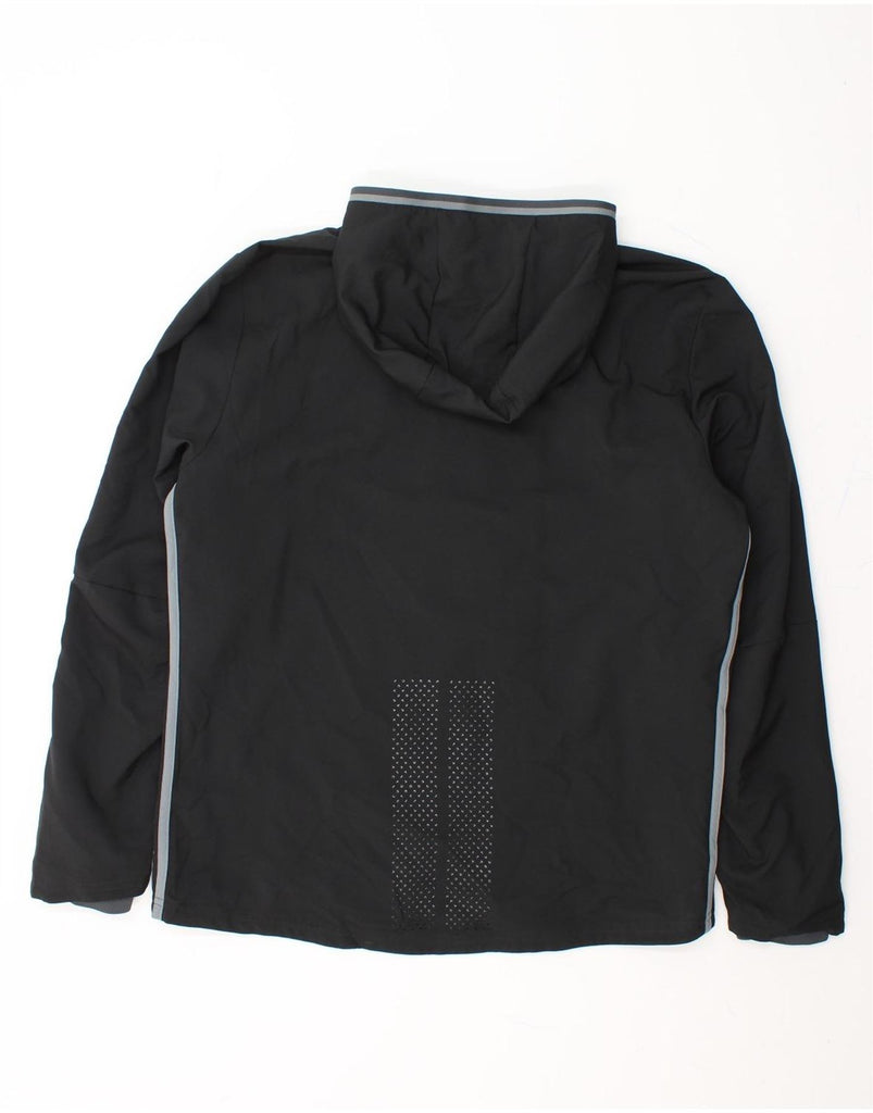 ADIDAS Mens Climacool Hooded Windbreaker Jacket UK 40 Large Navy Blue Vintage Adidas and Second-Hand Adidas from Messina Hembry 