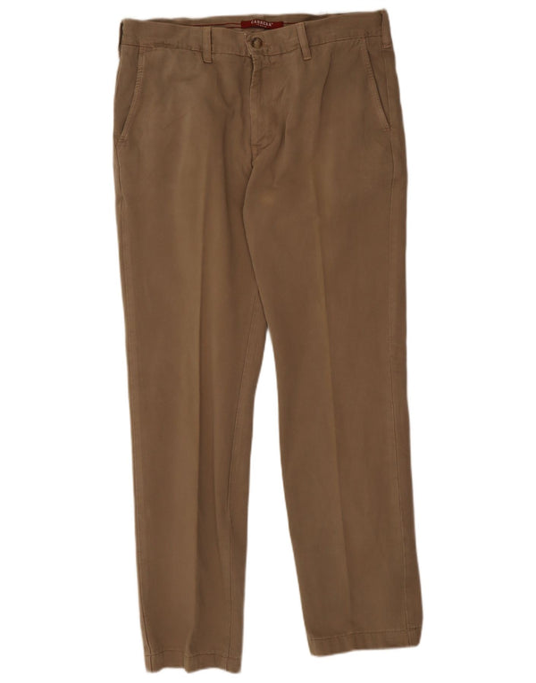 Carrera Mens Slim Chino Trousers W34 L29 Brown Cotton