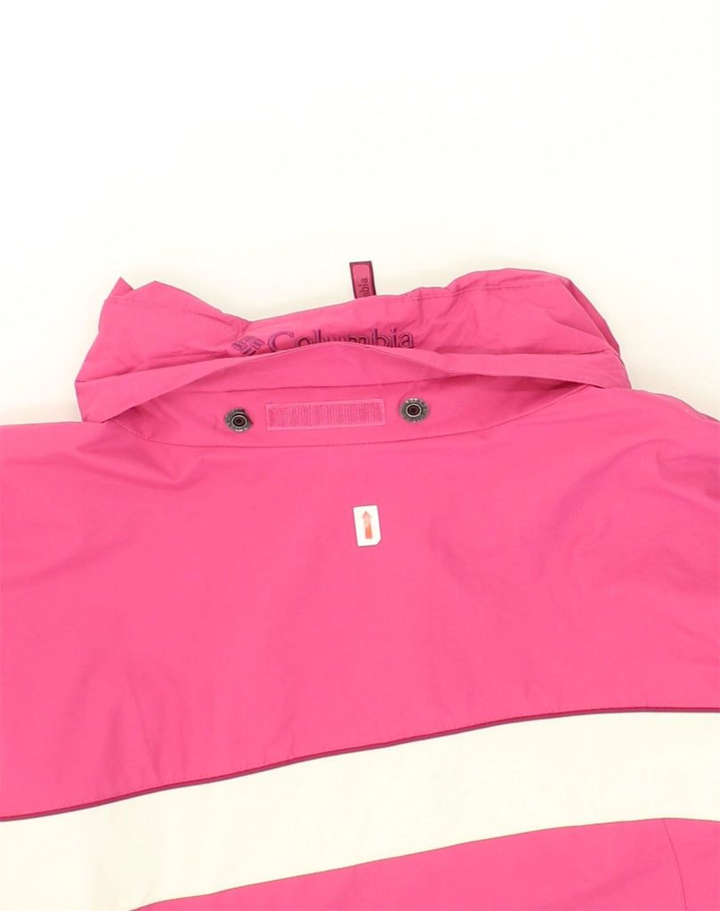 COLUMBIA Womens Windbreaker Jacket UK 16 Large Pink Colourblock Nylon | Vintage Columbia | Thrift | Second-Hand Columbia | Used Clothing | Messina Hembry 