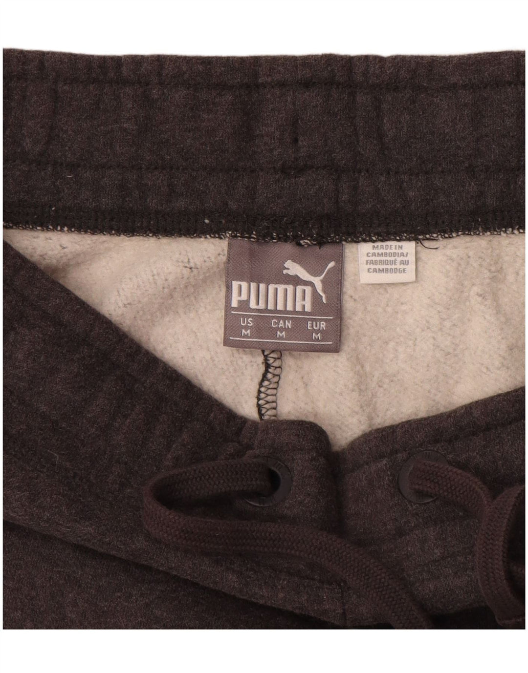 PUMA Mens Tracksuit Trousers Medium  Grey Cotton