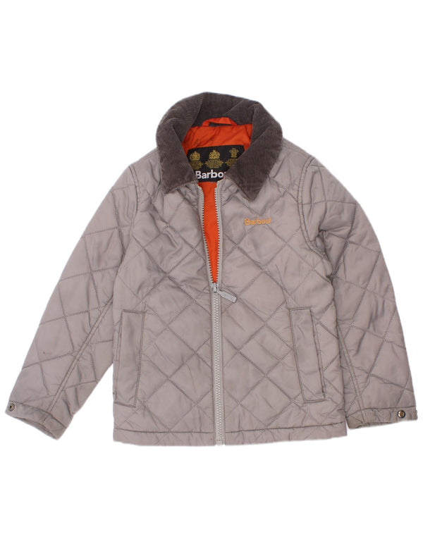 Barbour Boys Quilted Jacket 3-4 Years Grey