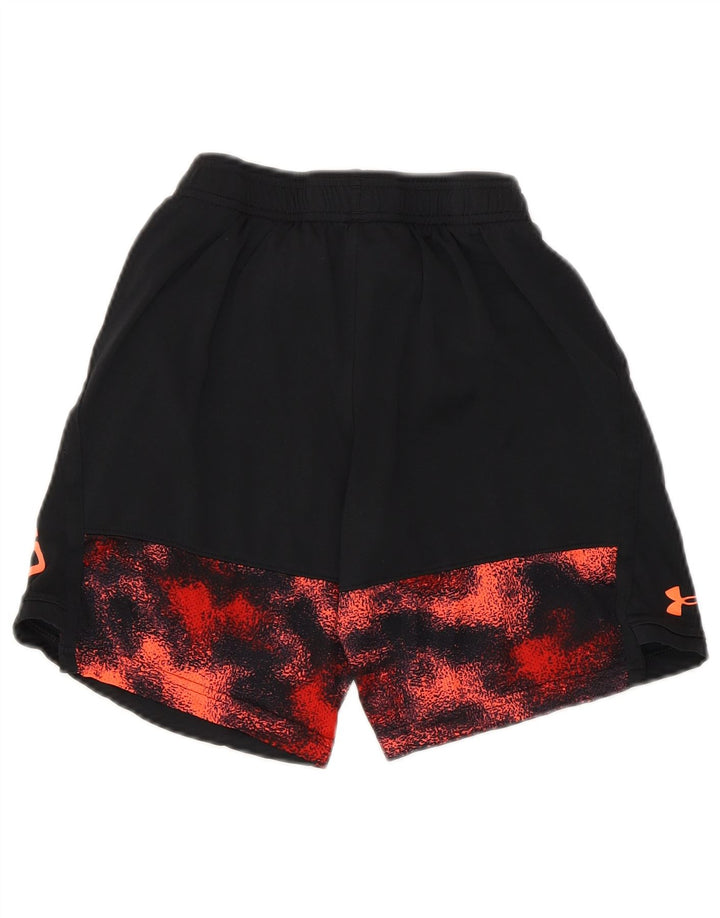 Under Armour Boys Graphic Sport Shorts 9-10 Years Medium Black Colourblock